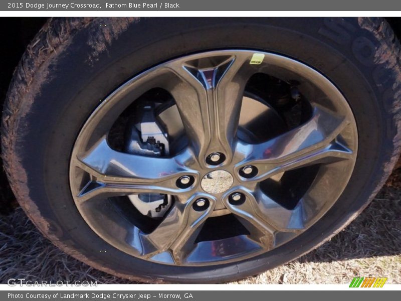 Fathom Blue Pearl / Black 2015 Dodge Journey Crossroad