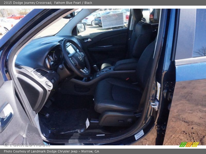 Fathom Blue Pearl / Black 2015 Dodge Journey Crossroad