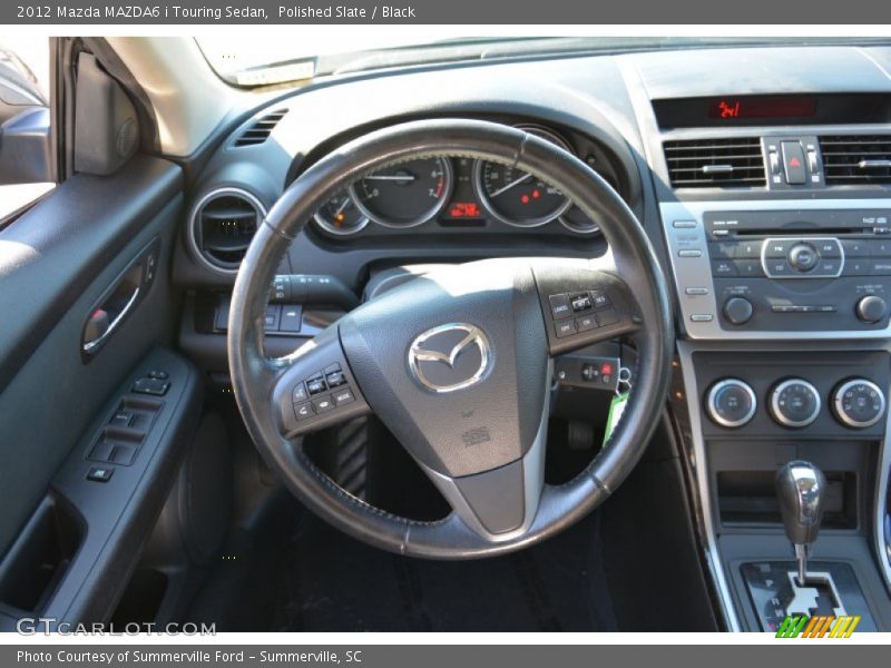 Polished Slate / Black 2012 Mazda MAZDA6 i Touring Sedan