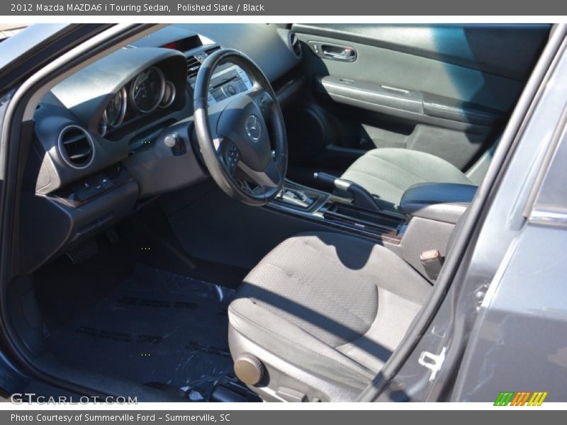 Polished Slate / Black 2012 Mazda MAZDA6 i Touring Sedan