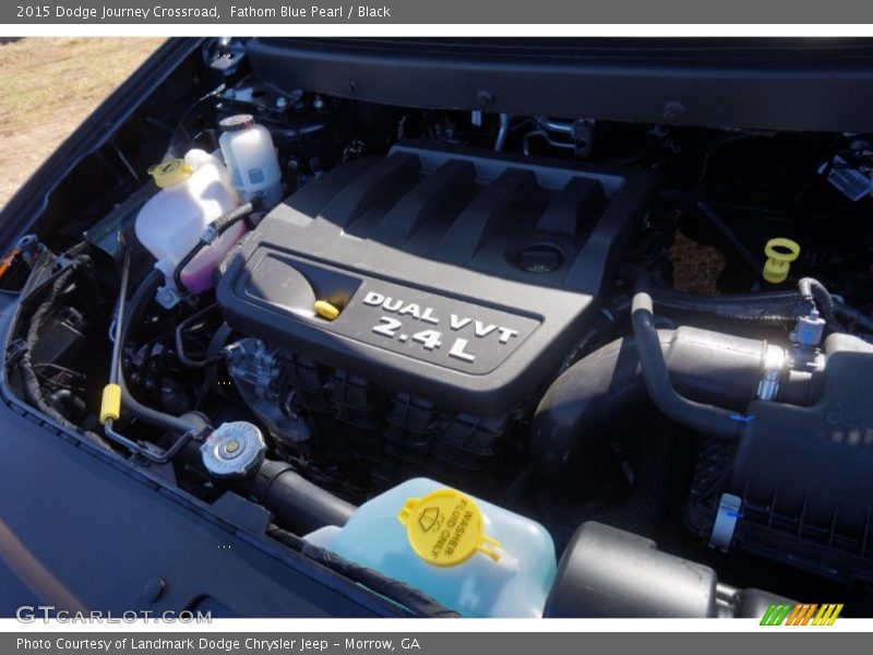 Fathom Blue Pearl / Black 2015 Dodge Journey Crossroad