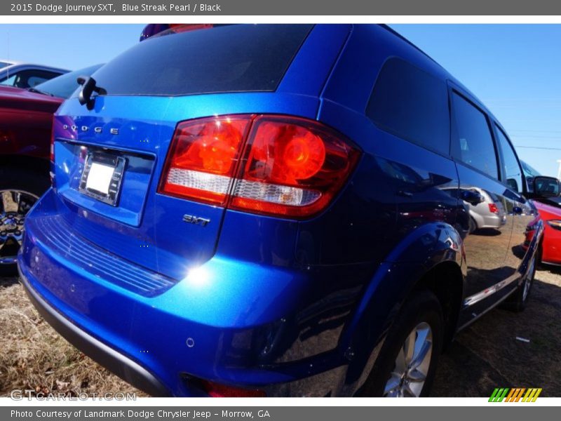 Blue Streak Pearl / Black 2015 Dodge Journey SXT