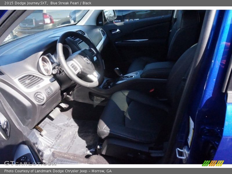 Blue Streak Pearl / Black 2015 Dodge Journey SXT