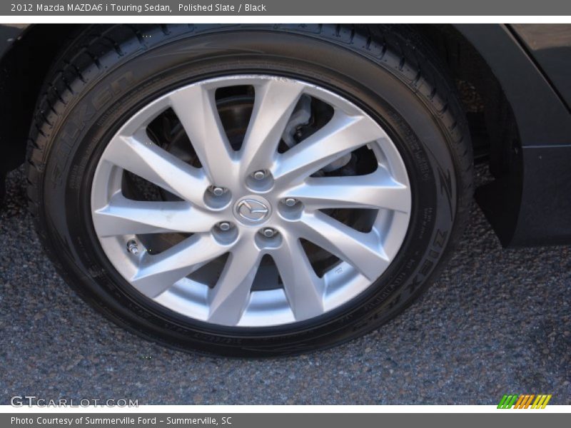 Polished Slate / Black 2012 Mazda MAZDA6 i Touring Sedan