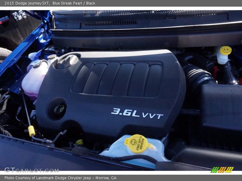 Blue Streak Pearl / Black 2015 Dodge Journey SXT