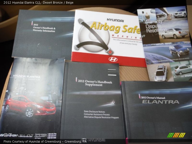 Desert Bronze / Beige 2012 Hyundai Elantra GLS