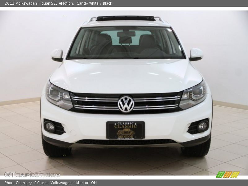 Candy White / Black 2012 Volkswagen Tiguan SEL 4Motion