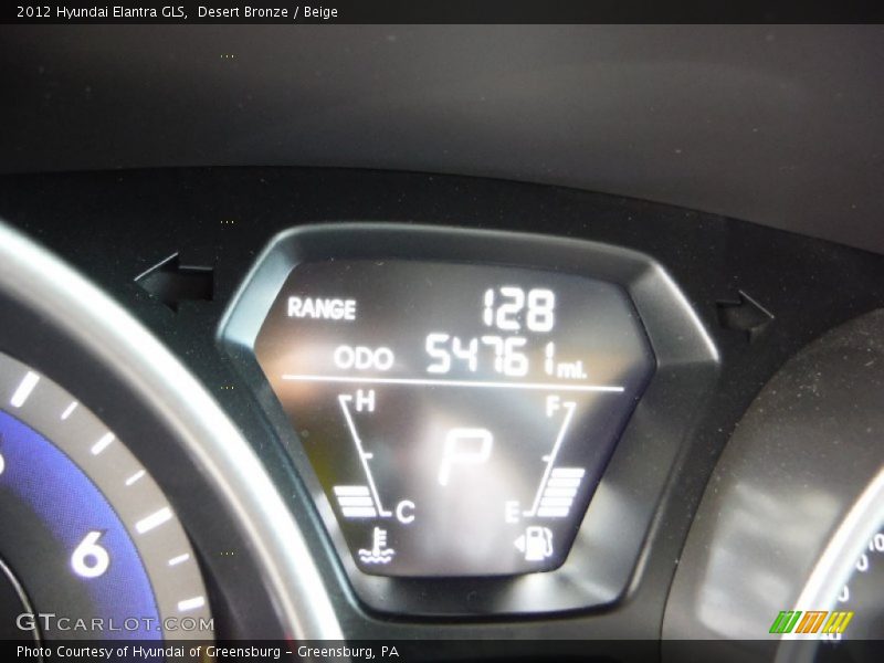 Desert Bronze / Beige 2012 Hyundai Elantra GLS