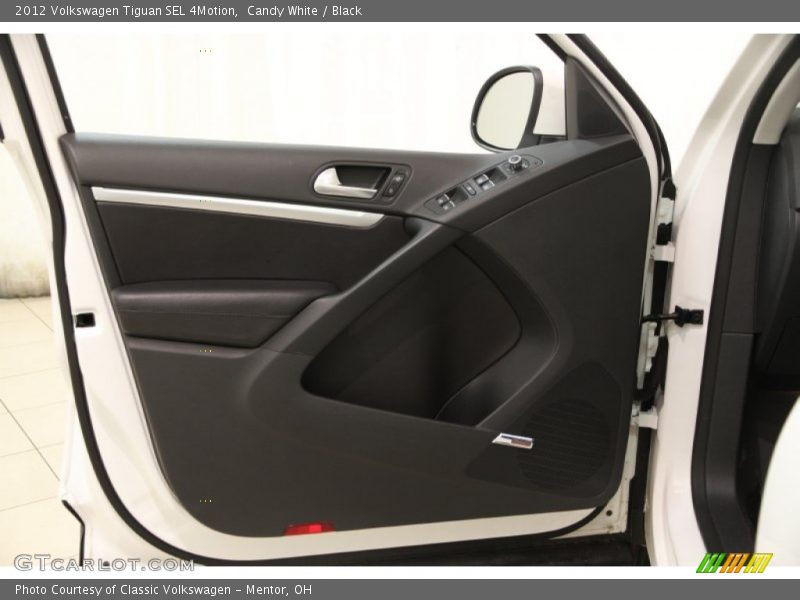 Candy White / Black 2012 Volkswagen Tiguan SEL 4Motion
