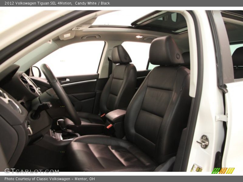 Candy White / Black 2012 Volkswagen Tiguan SEL 4Motion