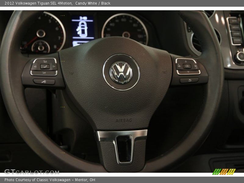 Candy White / Black 2012 Volkswagen Tiguan SEL 4Motion