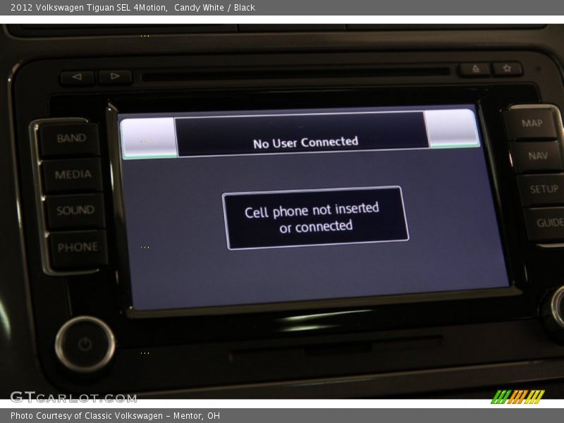 Candy White / Black 2012 Volkswagen Tiguan SEL 4Motion