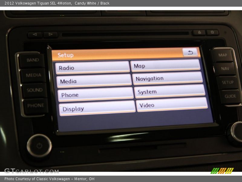 Candy White / Black 2012 Volkswagen Tiguan SEL 4Motion
