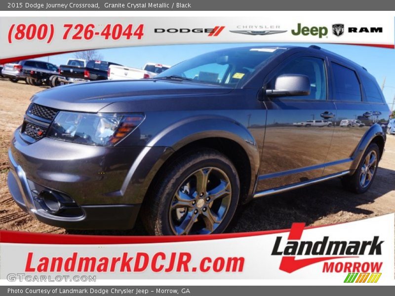 Granite Crystal Metallic / Black 2015 Dodge Journey Crossroad