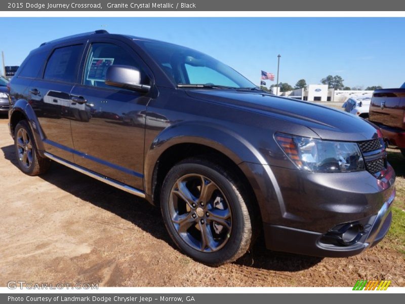 Granite Crystal Metallic / Black 2015 Dodge Journey Crossroad