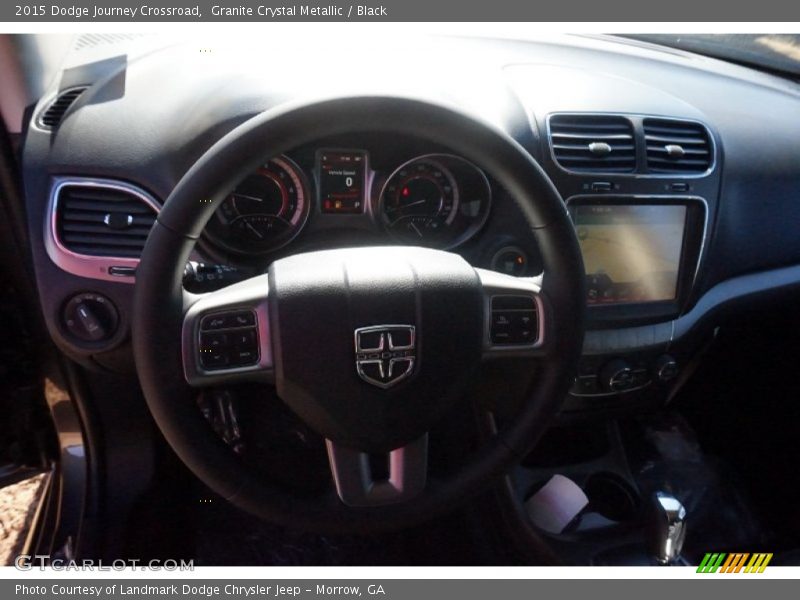 Granite Crystal Metallic / Black 2015 Dodge Journey Crossroad