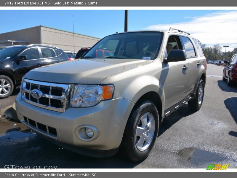 Gold Leaf Metallic / Camel 2012 Ford Escape XLT V6