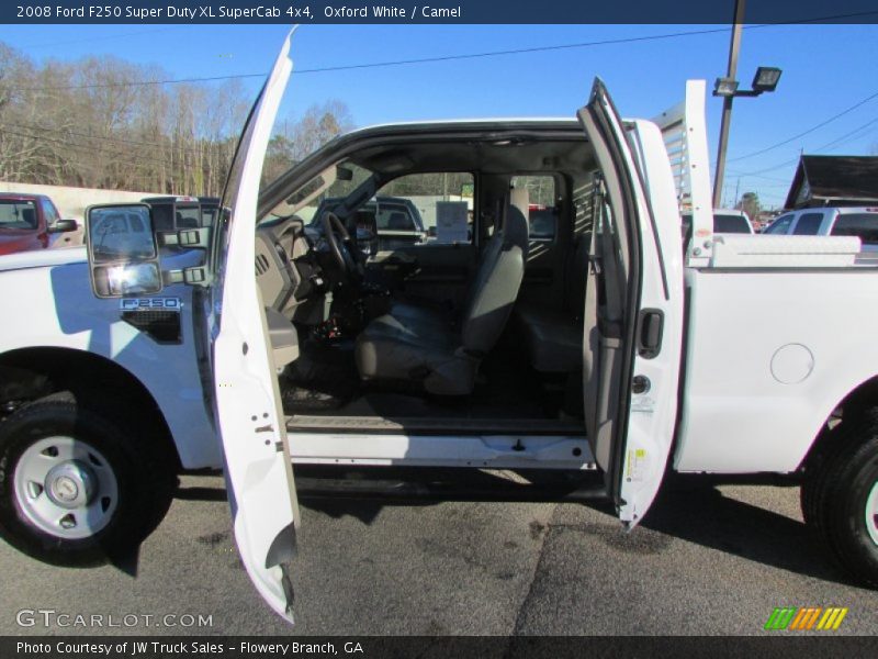 Oxford White / Camel 2008 Ford F250 Super Duty XL SuperCab 4x4