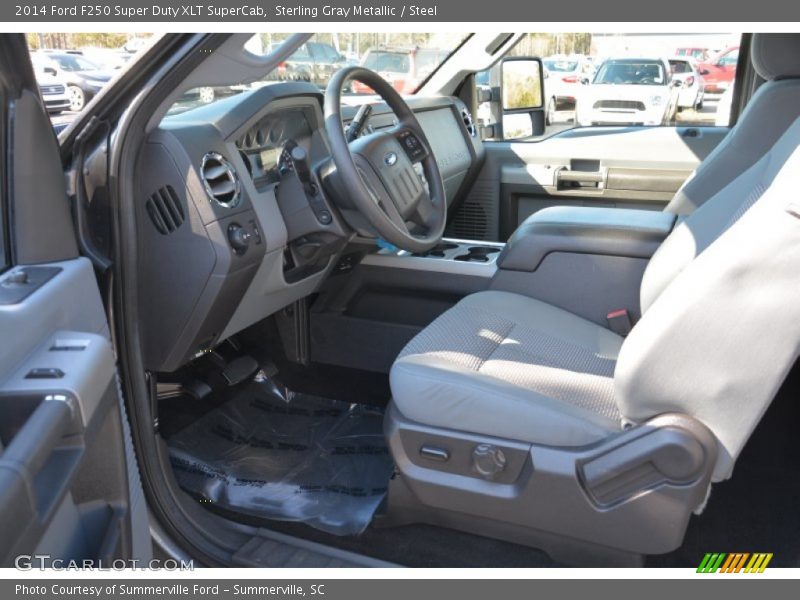 Sterling Gray Metallic / Steel 2014 Ford F250 Super Duty XLT SuperCab