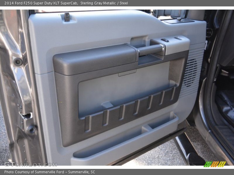 Sterling Gray Metallic / Steel 2014 Ford F250 Super Duty XLT SuperCab