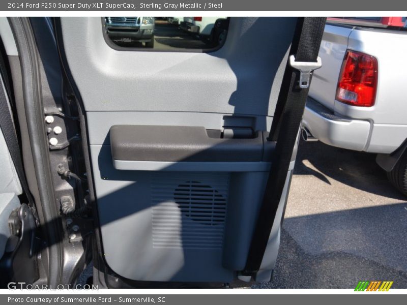 Sterling Gray Metallic / Steel 2014 Ford F250 Super Duty XLT SuperCab