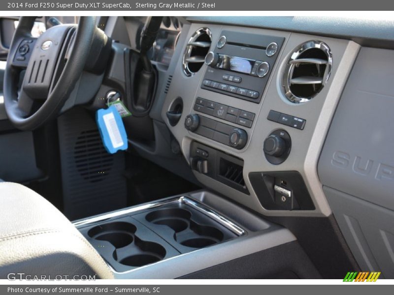 Sterling Gray Metallic / Steel 2014 Ford F250 Super Duty XLT SuperCab