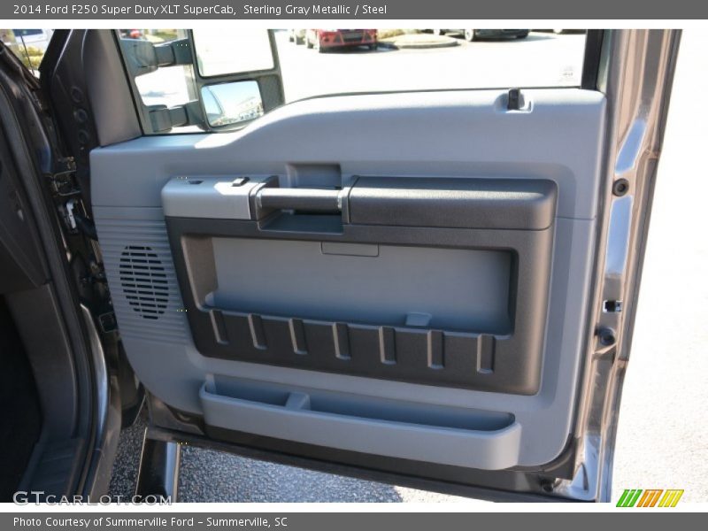 Sterling Gray Metallic / Steel 2014 Ford F250 Super Duty XLT SuperCab