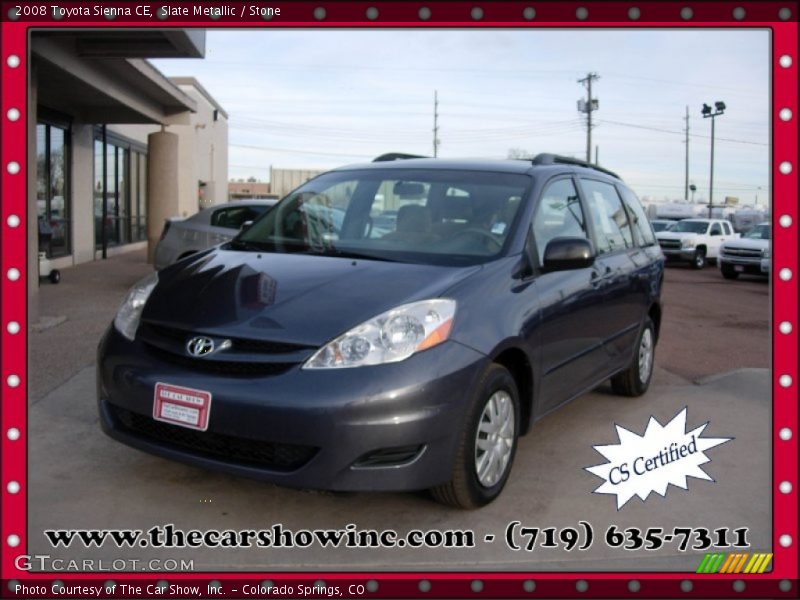 Slate Metallic / Stone 2008 Toyota Sienna CE