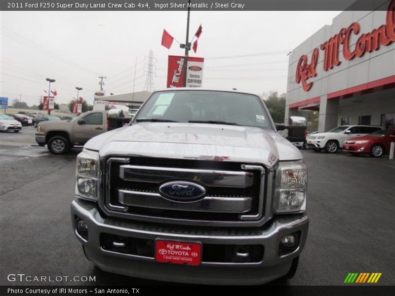 Ingot Silver Metallic / Steel Gray 2011 Ford F250 Super Duty Lariat Crew Cab 4x4