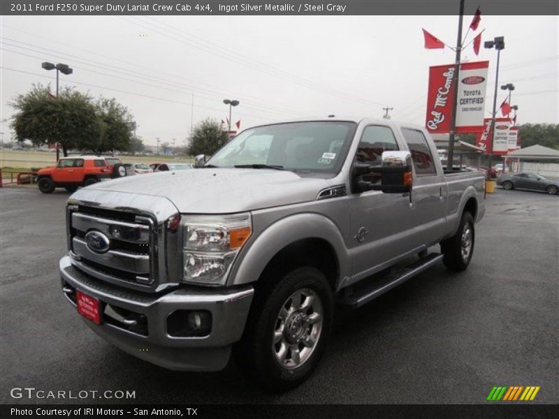 Ingot Silver Metallic / Steel Gray 2011 Ford F250 Super Duty Lariat Crew Cab 4x4