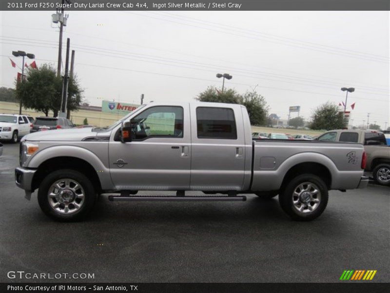 Ingot Silver Metallic / Steel Gray 2011 Ford F250 Super Duty Lariat Crew Cab 4x4