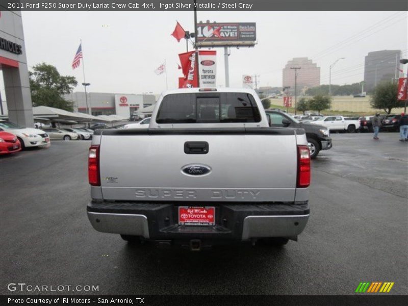 Ingot Silver Metallic / Steel Gray 2011 Ford F250 Super Duty Lariat Crew Cab 4x4