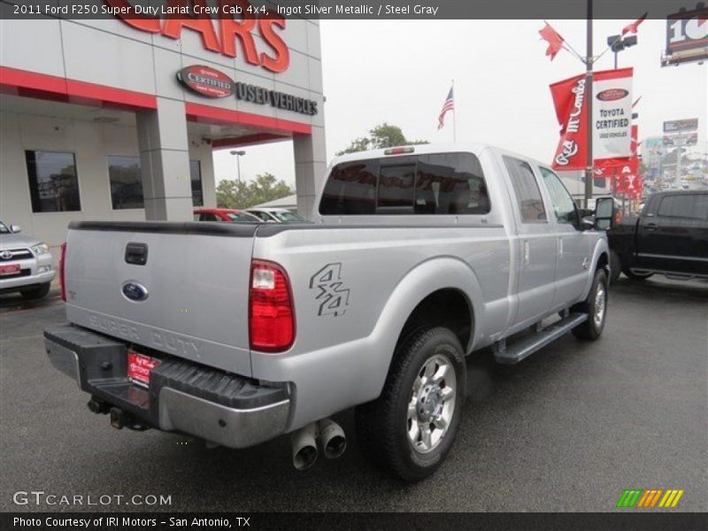 Ingot Silver Metallic / Steel Gray 2011 Ford F250 Super Duty Lariat Crew Cab 4x4