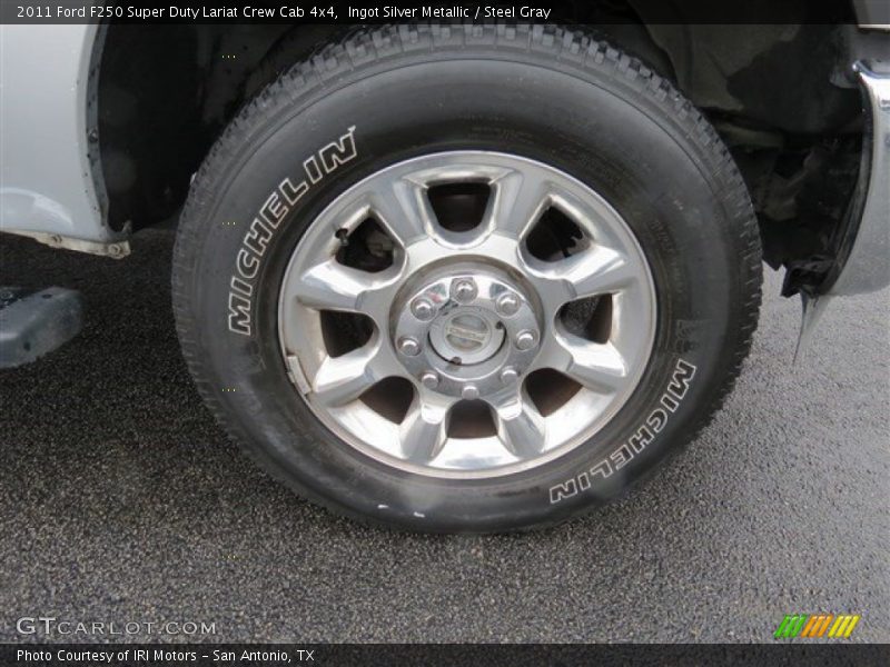 Ingot Silver Metallic / Steel Gray 2011 Ford F250 Super Duty Lariat Crew Cab 4x4