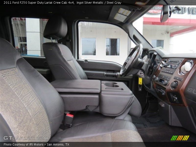 Ingot Silver Metallic / Steel Gray 2011 Ford F250 Super Duty Lariat Crew Cab 4x4