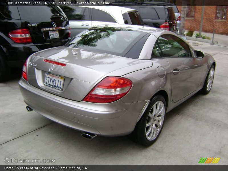 Pewter Metallic / Black 2006 Mercedes-Benz SLK 350 Roadster