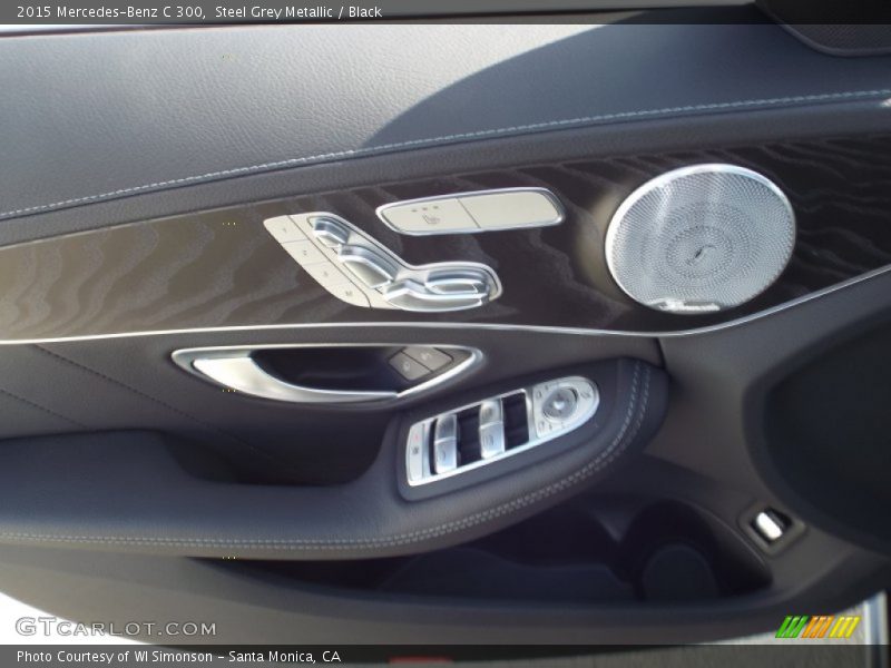 Steel Grey Metallic / Black 2015 Mercedes-Benz C 300