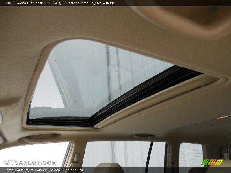 Bluestone Metallic / Ivory Beige 2007 Toyota Highlander V6 4WD
