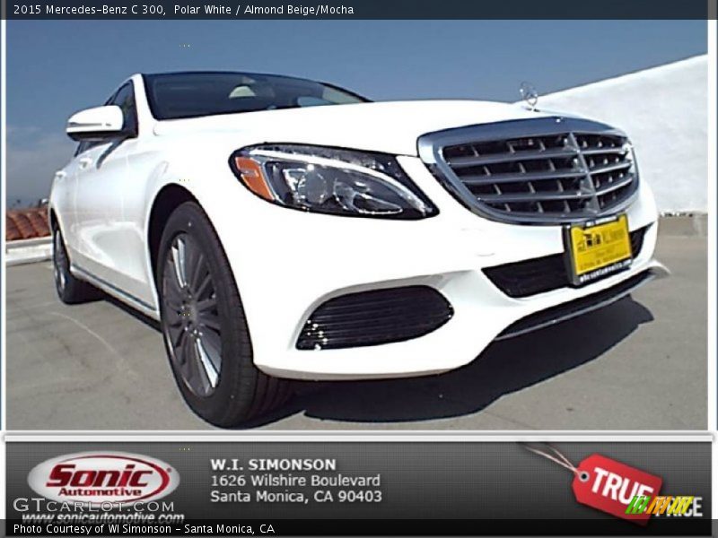 Polar White / Almond Beige/Mocha 2015 Mercedes-Benz C 300