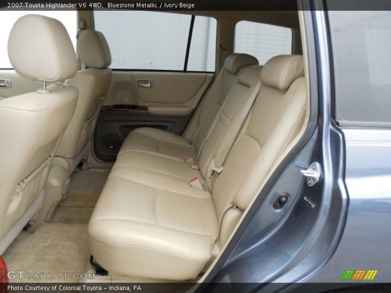 Bluestone Metallic / Ivory Beige 2007 Toyota Highlander V6 4WD
