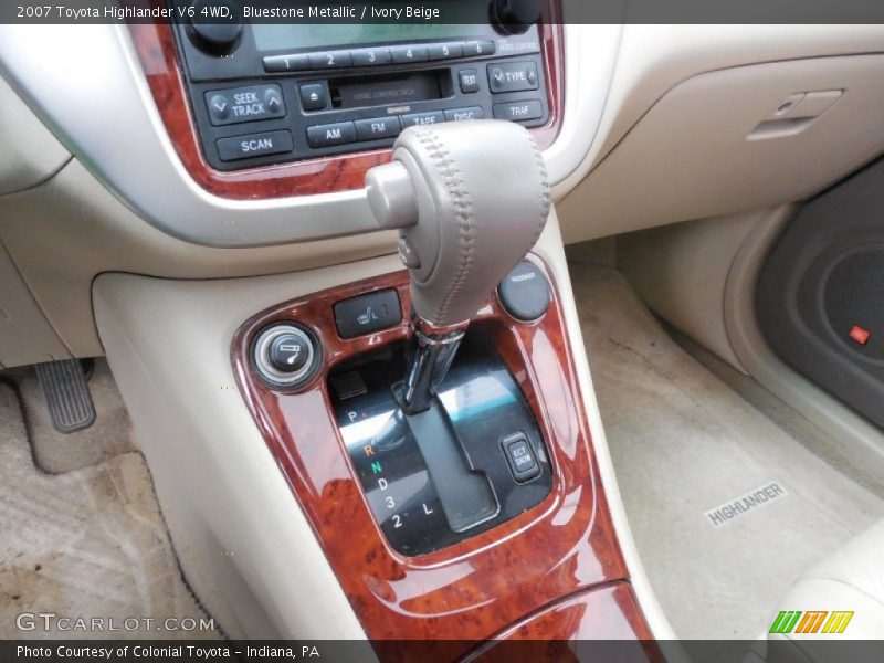 Bluestone Metallic / Ivory Beige 2007 Toyota Highlander V6 4WD