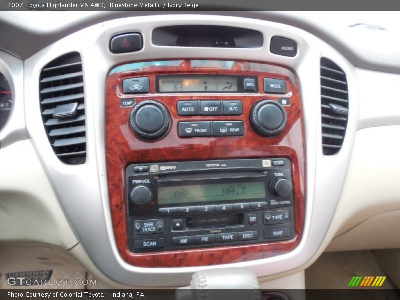 Bluestone Metallic / Ivory Beige 2007 Toyota Highlander V6 4WD