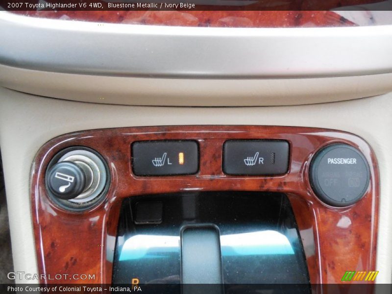 Bluestone Metallic / Ivory Beige 2007 Toyota Highlander V6 4WD