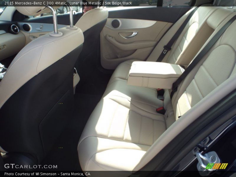 Lunar Blue Metallic / Silk Beige/Black 2015 Mercedes-Benz C 300 4Matic