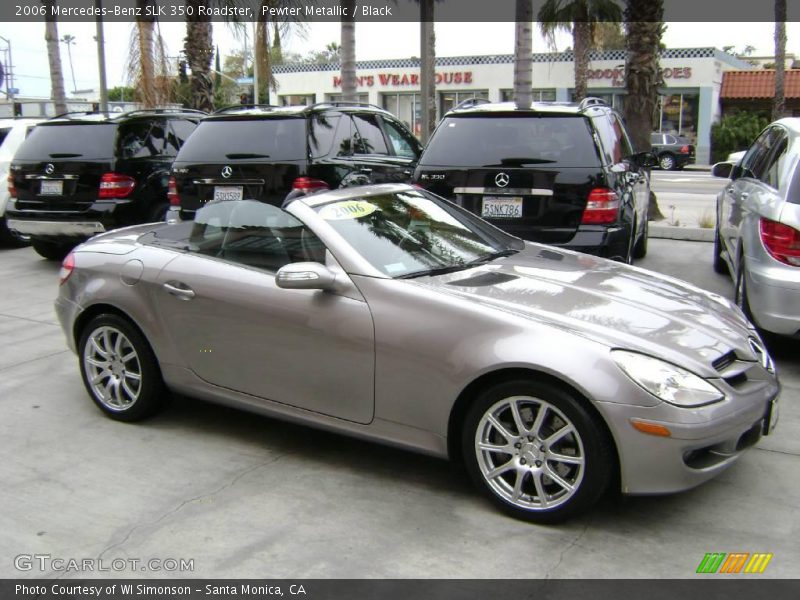 Pewter Metallic / Black 2006 Mercedes-Benz SLK 350 Roadster