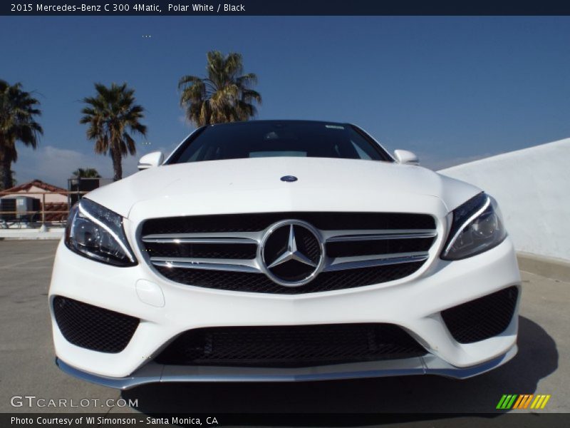 Polar White / Black 2015 Mercedes-Benz C 300 4Matic