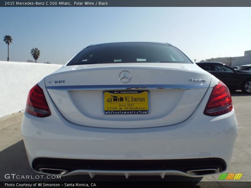 Polar White / Black 2015 Mercedes-Benz C 300 4Matic