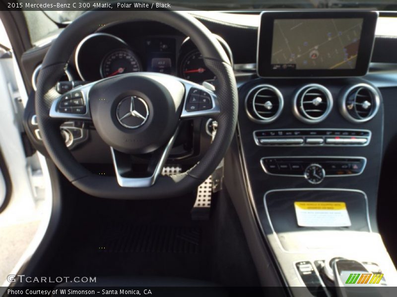 Polar White / Black 2015 Mercedes-Benz C 300 4Matic
