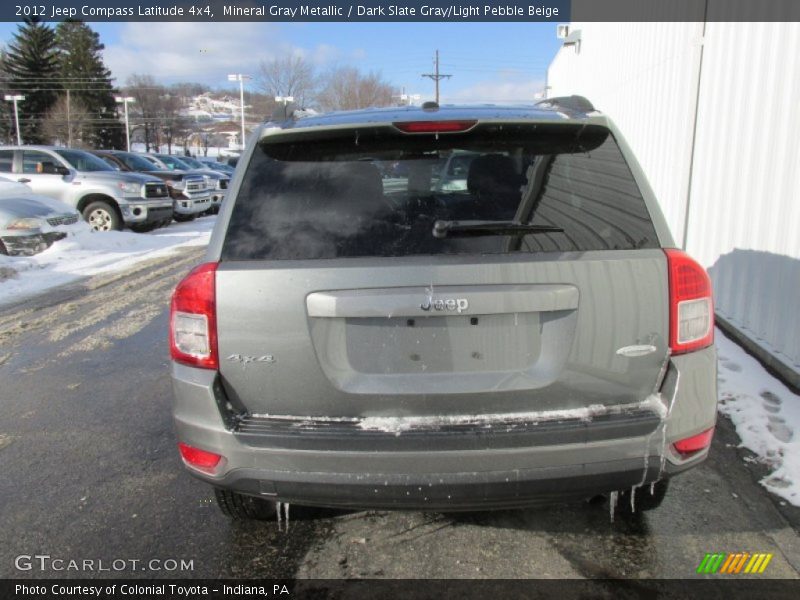Mineral Gray Metallic / Dark Slate Gray/Light Pebble Beige 2012 Jeep Compass Latitude 4x4