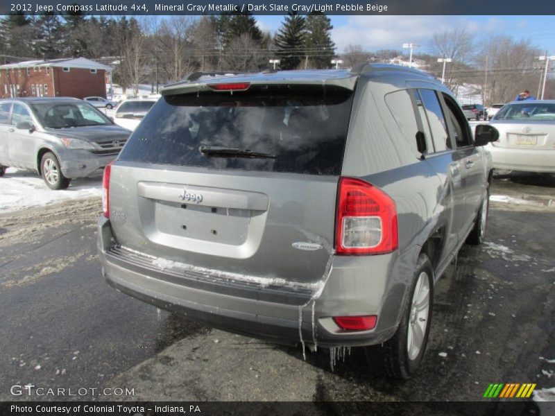 Mineral Gray Metallic / Dark Slate Gray/Light Pebble Beige 2012 Jeep Compass Latitude 4x4